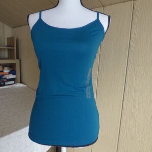 Planet Gold Spaghetti Strap Camisole, Teal, L